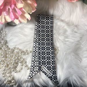 Coach ponytail scarf